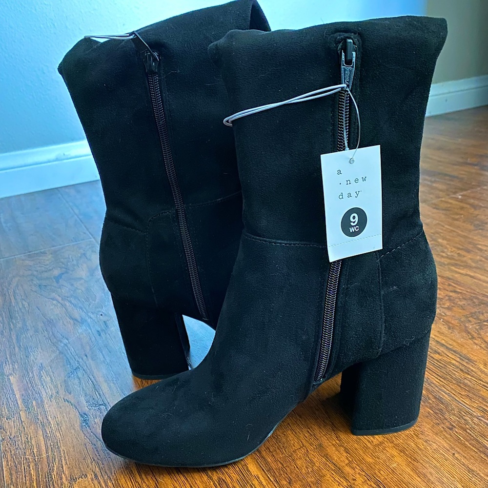 Thigh High Velvet Boots